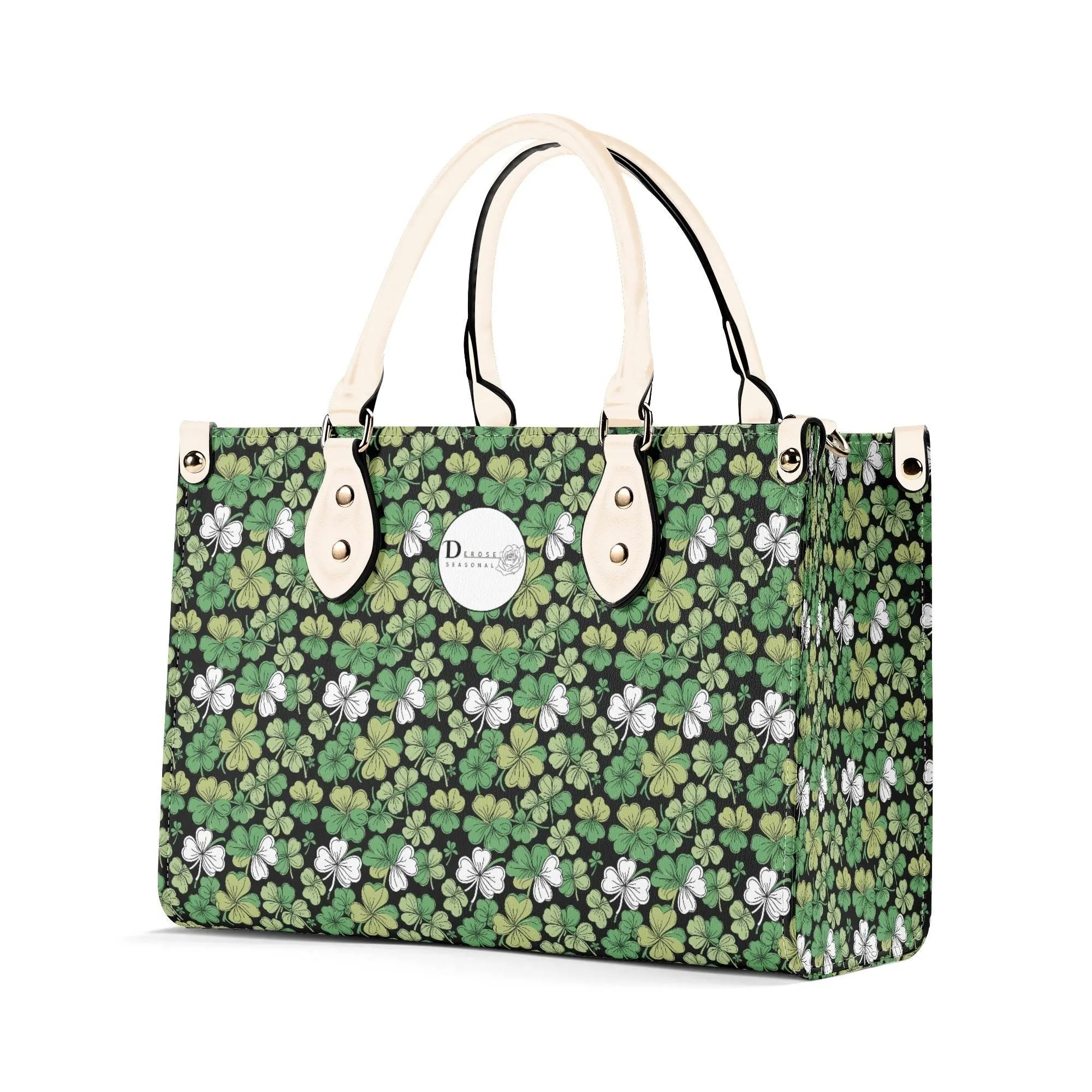 Clover Patch Luxury Women Leather Handbag (3 sizes)