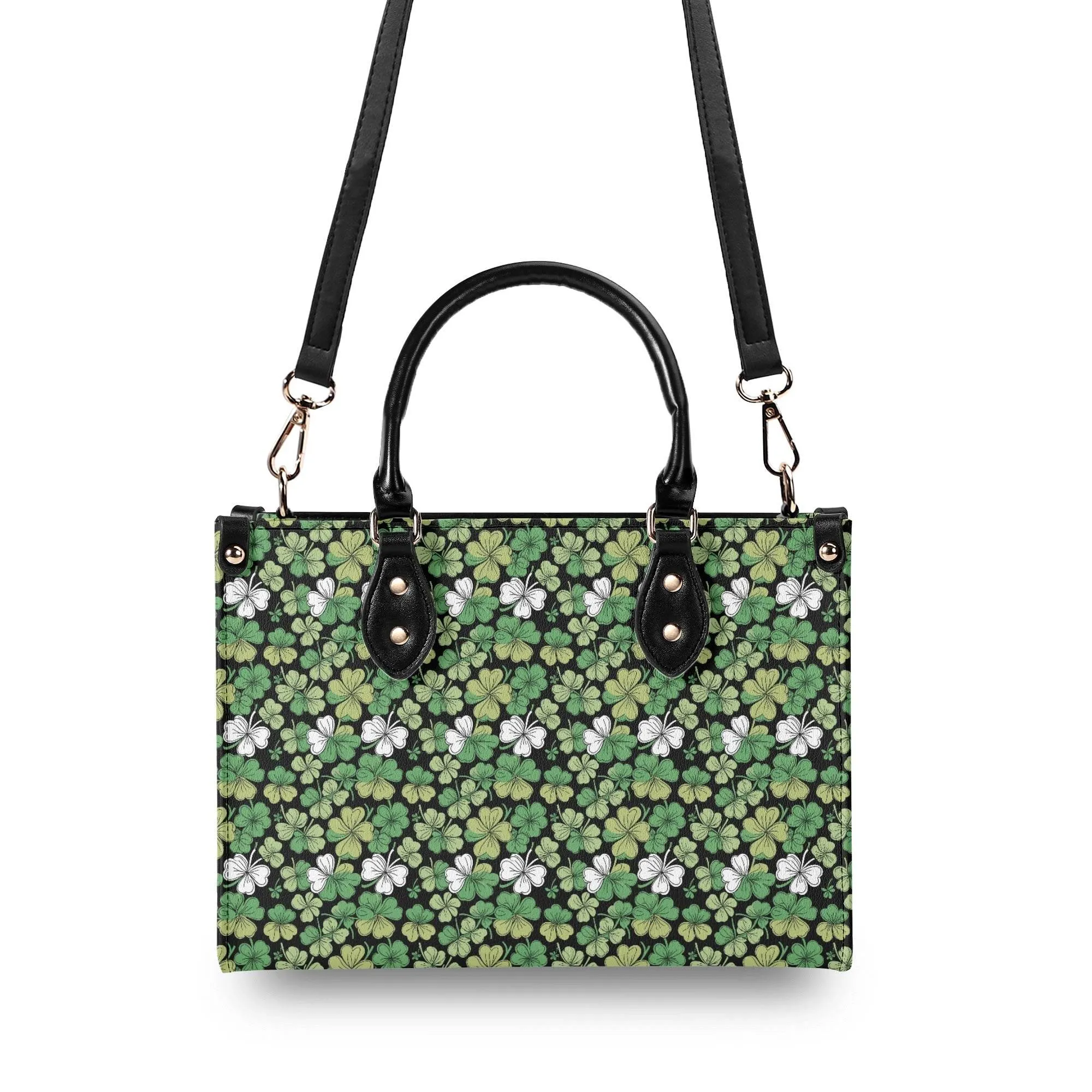 Clover Patch Luxury Women Leather Handbag (3 sizes)