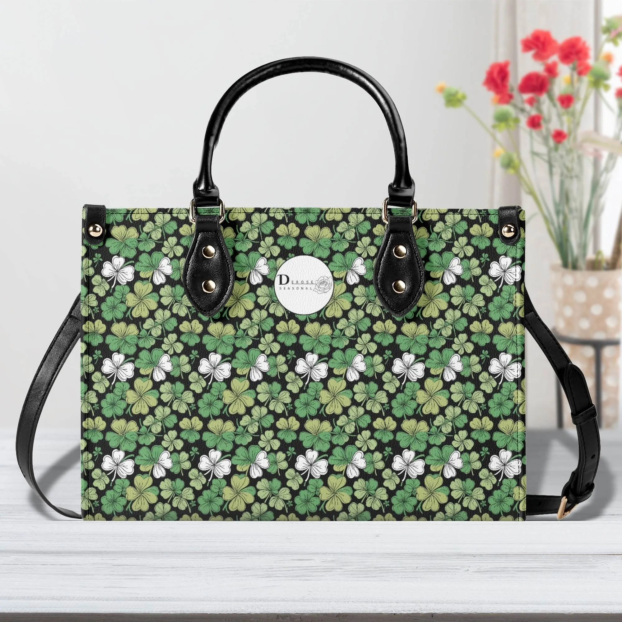 Clover Patch Luxury Women Leather Handbag (3 sizes)