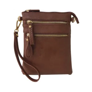 Coffee Crossbody Hipster Purse