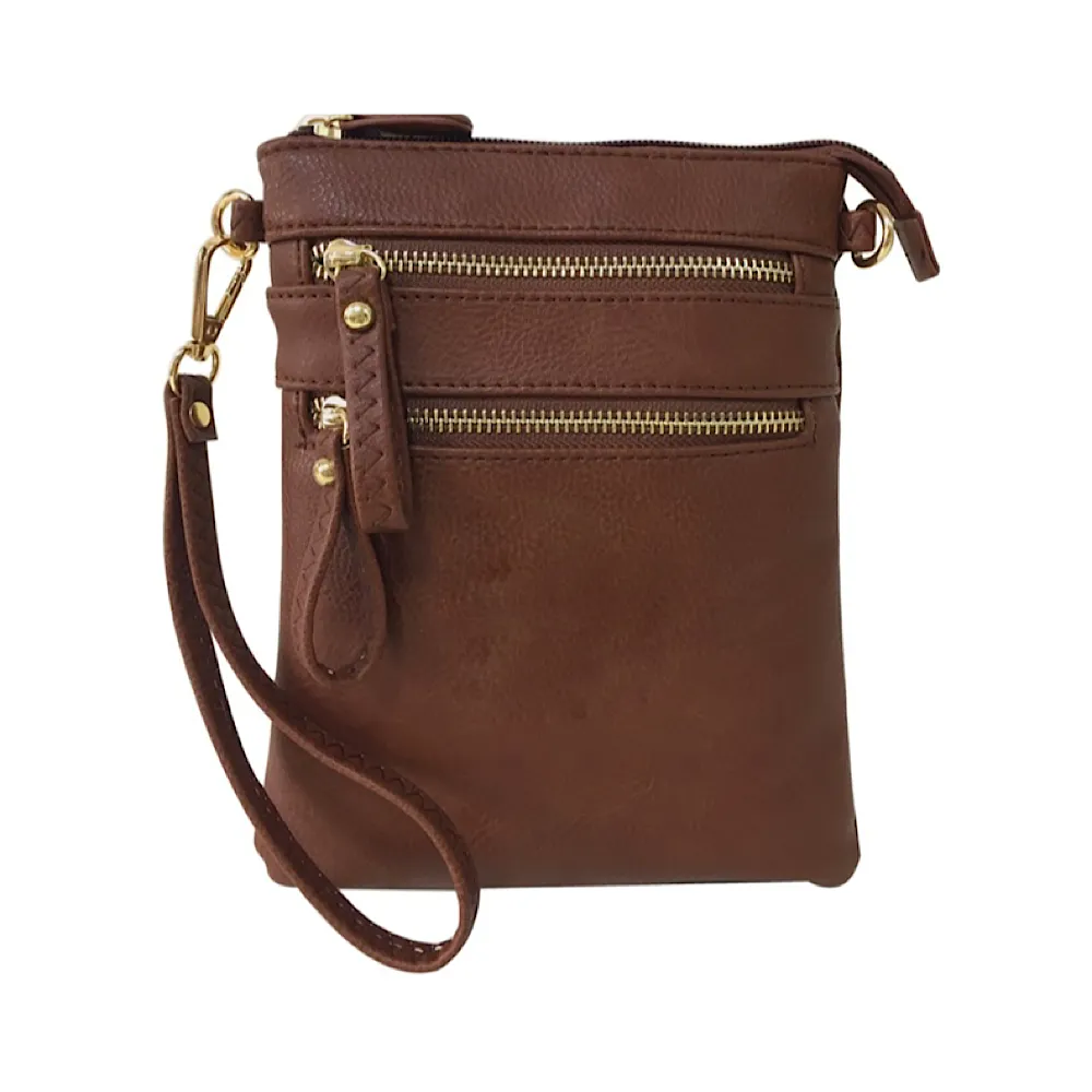 Coffee Crossbody Hipster Purse