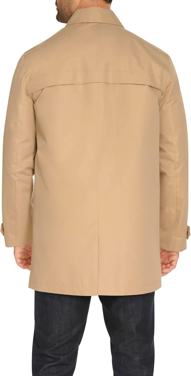 Cole Haan Men's Front Zip Water Resistant Rain Jacket
