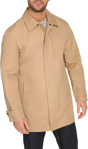 Cole Haan Men's Front Zip Water Resistant Rain Jacket