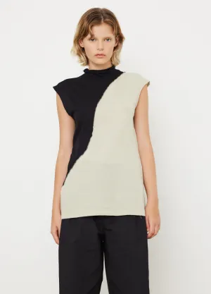 Contrast Raised Neck Tank