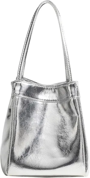 COOLOYA Women's Minimalist Clutch Y2K Hobo Bucket Bags PU Leather Purse Shoulder Crossbody Handbags