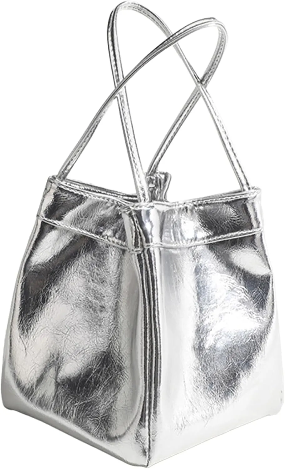 COOLOYA Women's Minimalist Clutch Y2K Hobo Bucket Bags PU Leather Purse Shoulder Crossbody Handbags