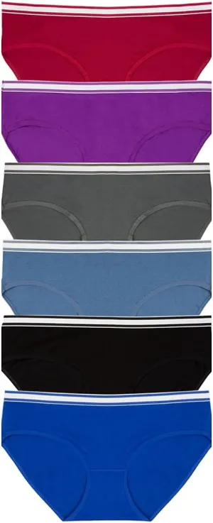 Cotton Underwear Hipsters Sporty Panties for Women Breathable Pack of 6