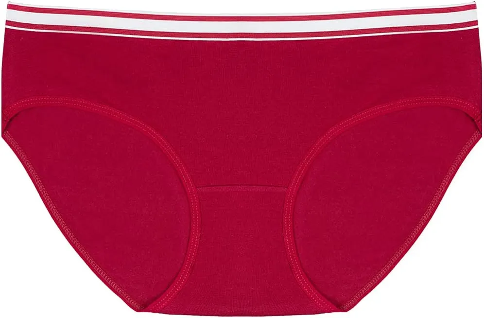 Cotton Underwear Hipsters Sporty Panties for Women Breathable Pack of 6