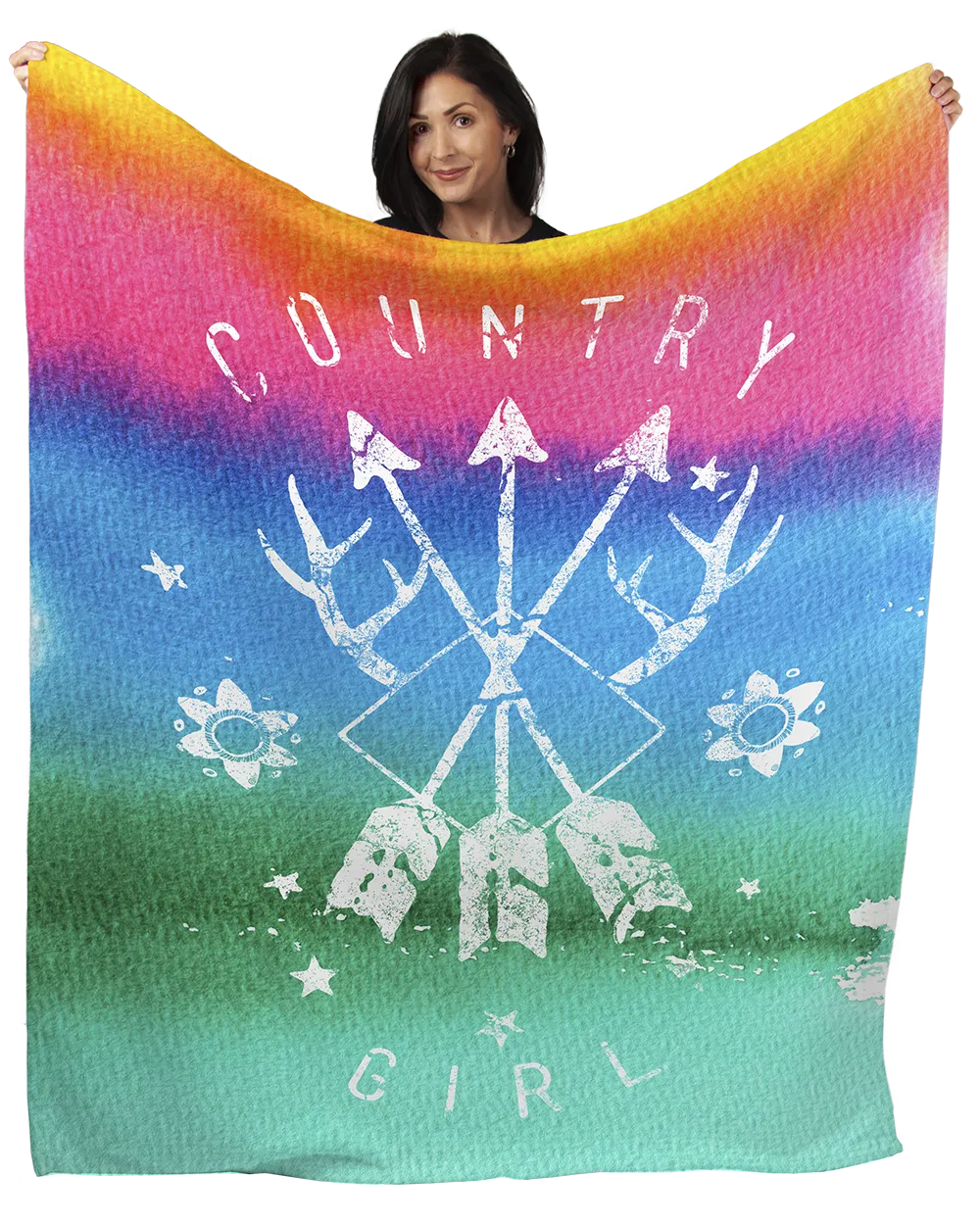 Country Girl® Arrows 50" x 60" Minky Blanket