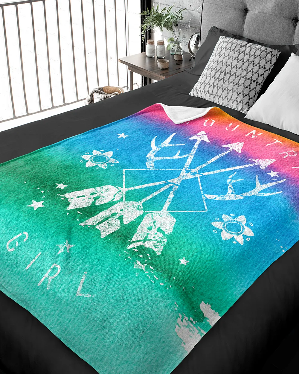 Country Girl® Arrows 50" x 60" Minky Blanket