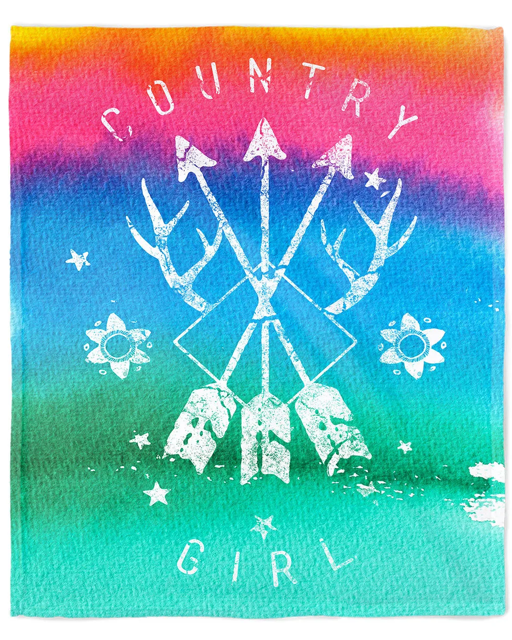 Country Girl® Arrows 50" x 60" Minky Blanket