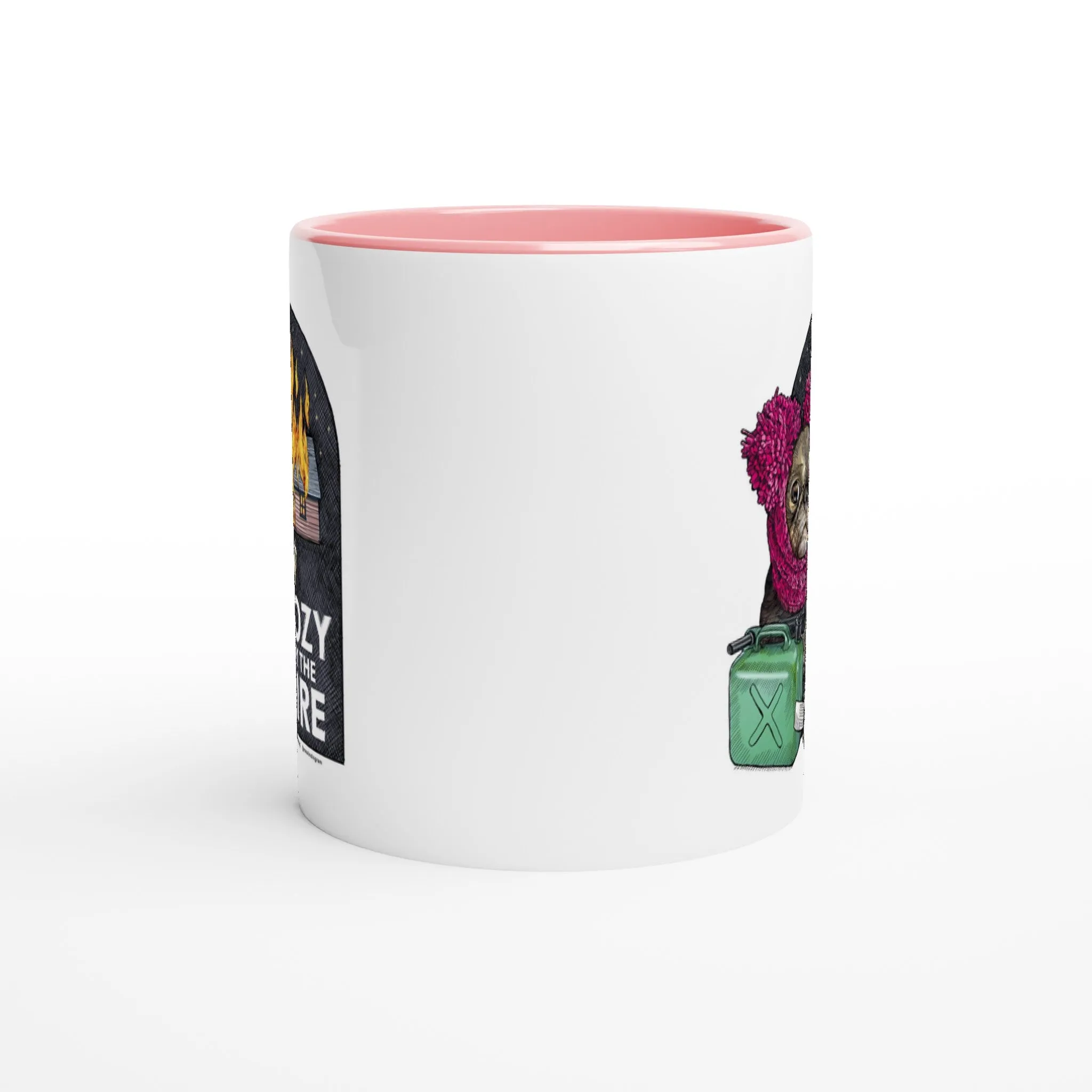 Cozy Chilli by Ros Ingram White 11oz Ceramic Mug with Color Inside
