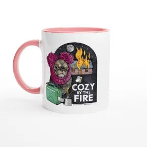 Cozy Chilli by Ros Ingram White 11oz Ceramic Mug with Color Inside