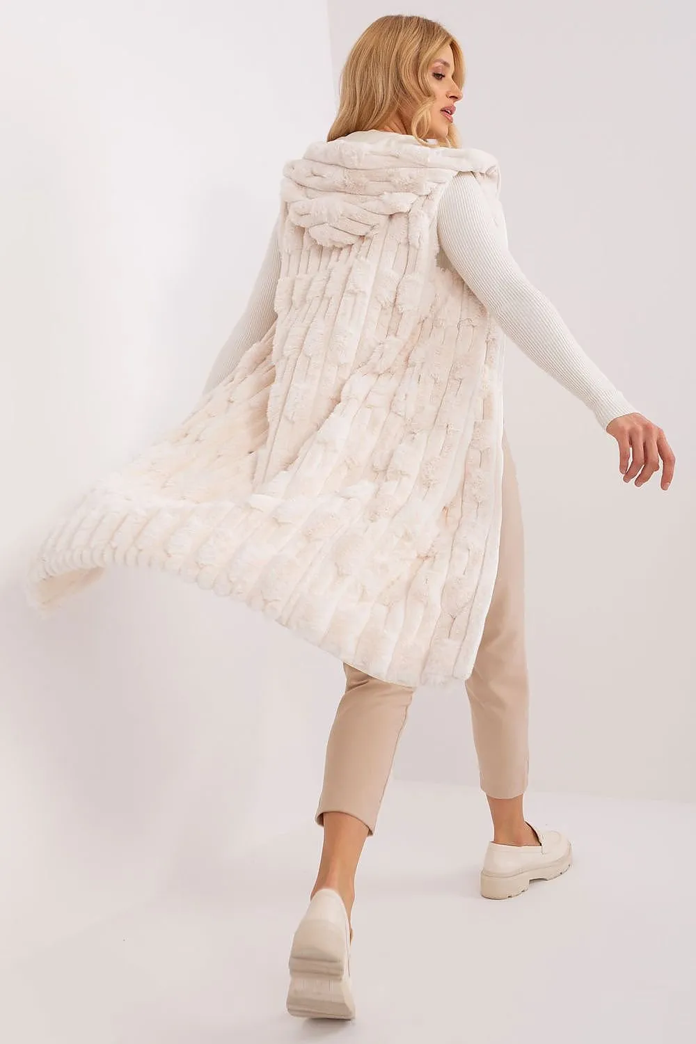 Cozy Cloud Long Fluffy Gilet
