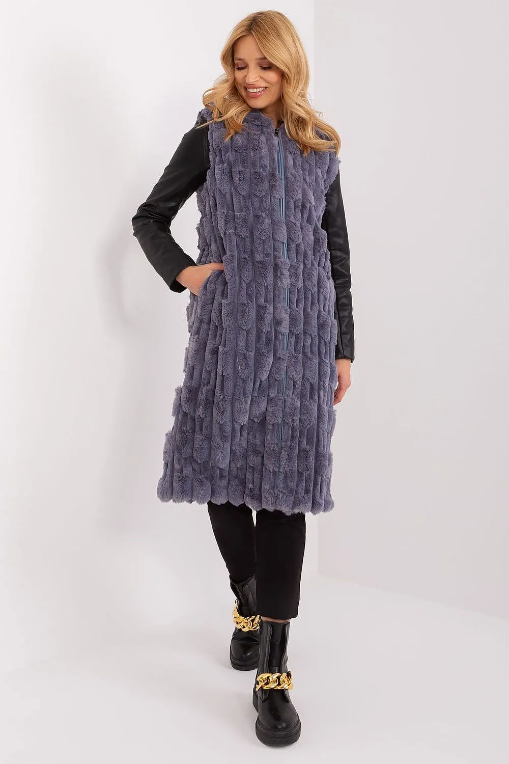 Cozy Cloud Long Fluffy Gilet