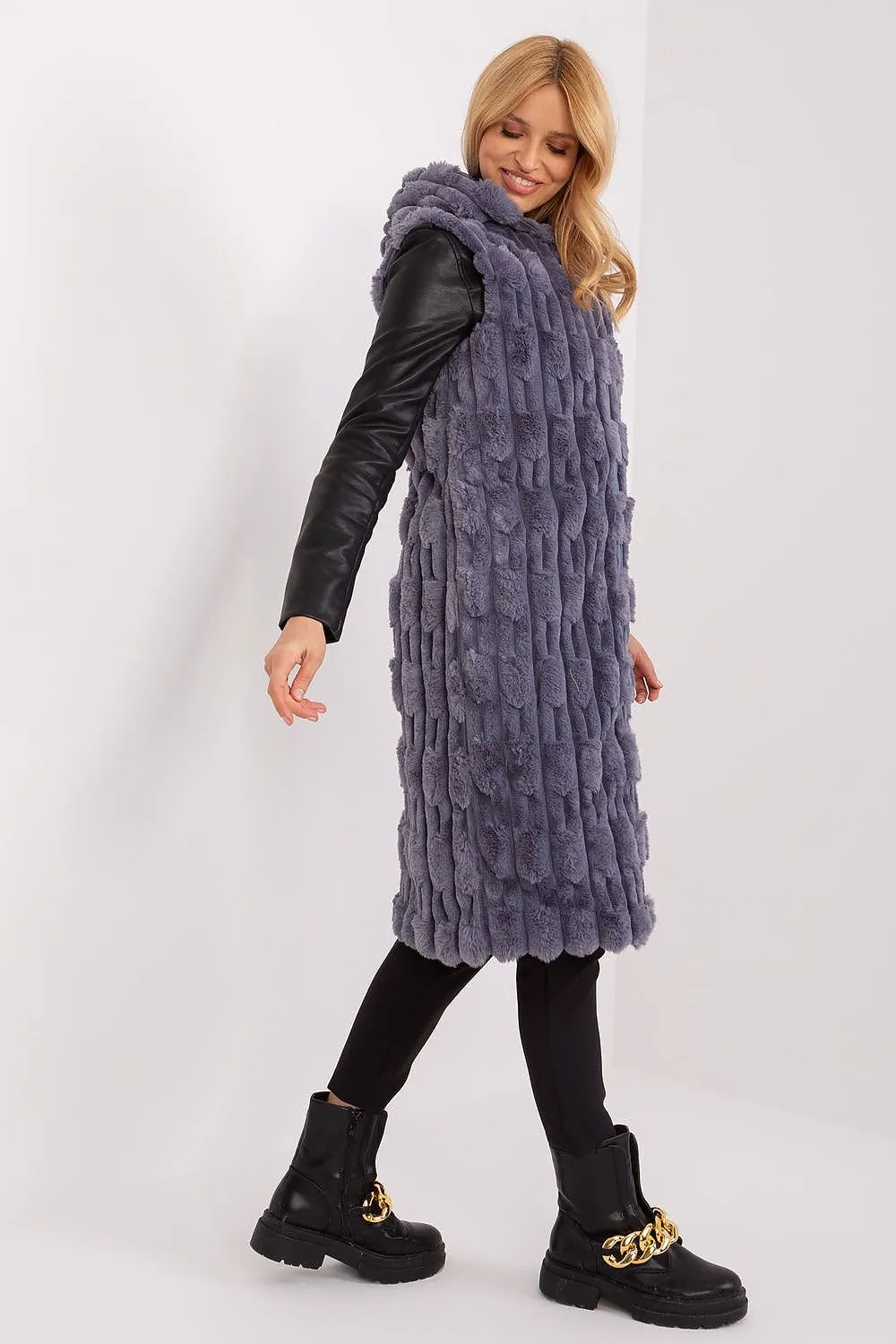 Cozy Cloud Long Fluffy Gilet