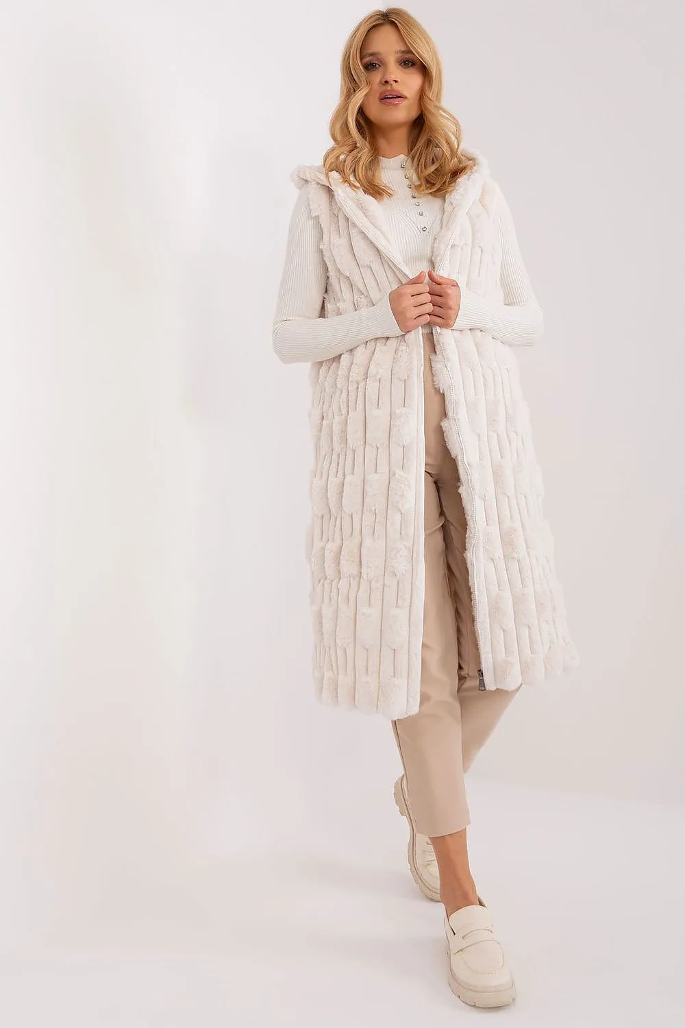 Cozy Cloud Long Fluffy Gilet