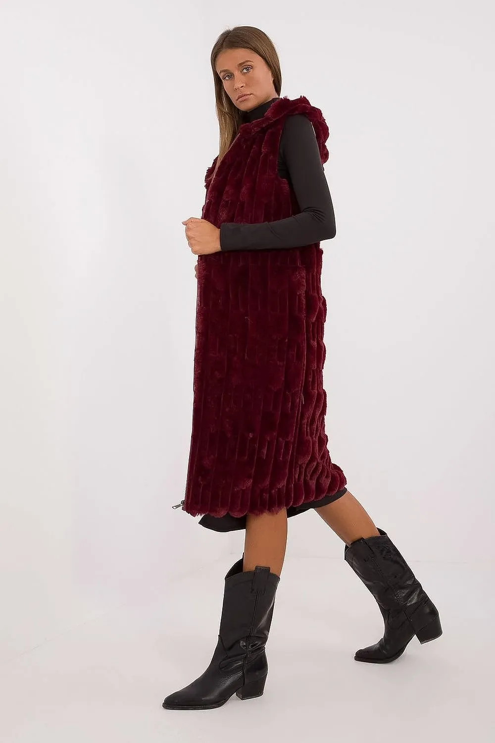 Cozy Cloud Long Fluffy Gilet