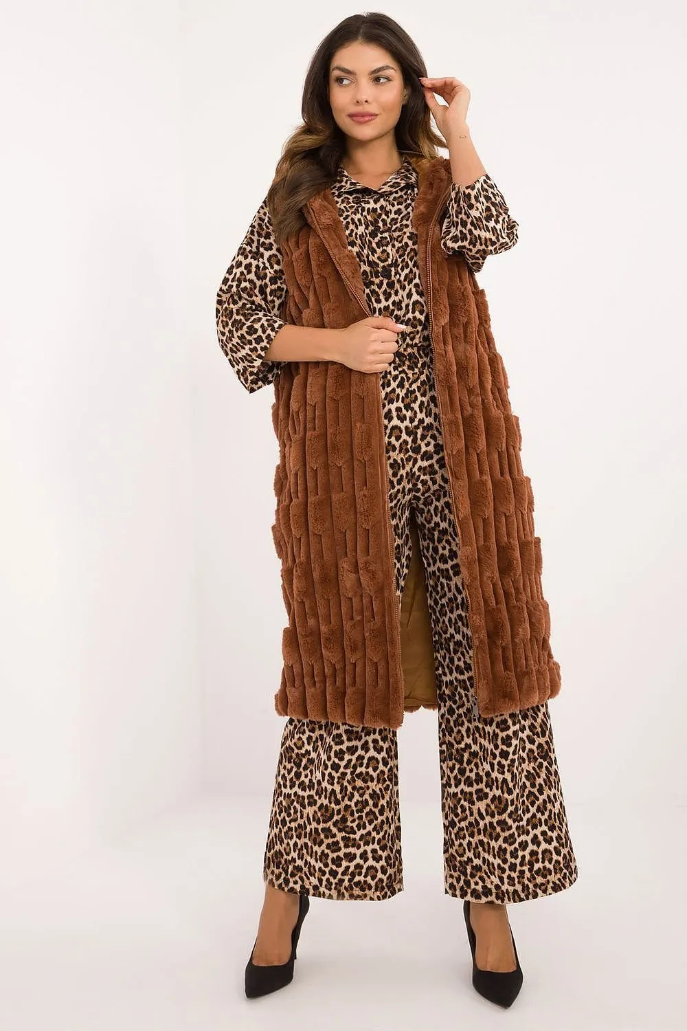 Cozy Cloud Long Fluffy Gilet