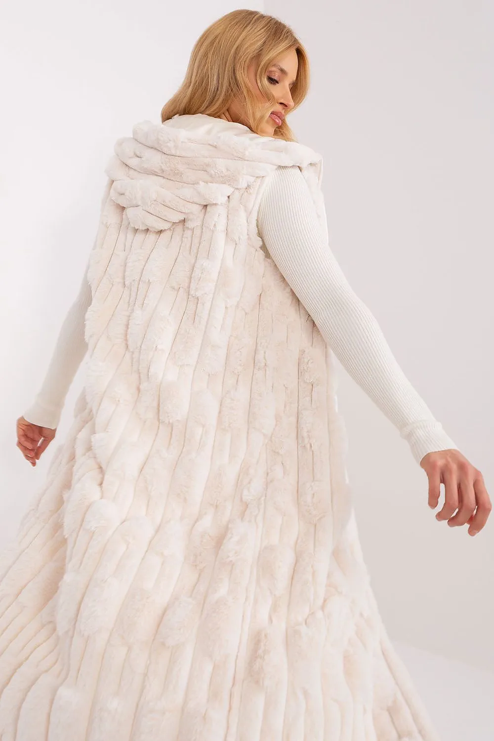 Cozy Cloud Long Fluffy Gilet