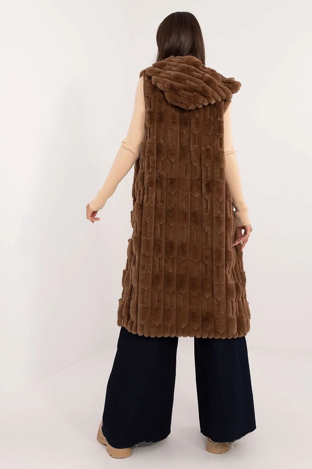 Cozy Cloud Long Fluffy Gilet