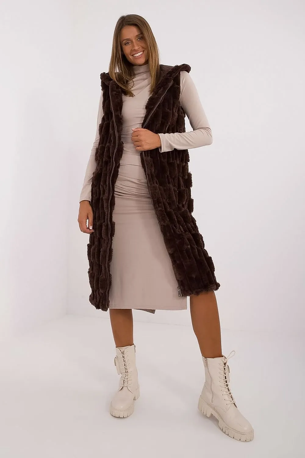 Cozy Cloud Long Fluffy Gilet