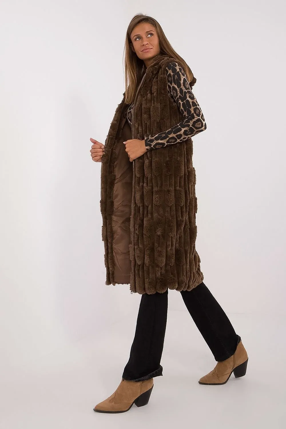 Cozy Cloud Long Fluffy Gilet