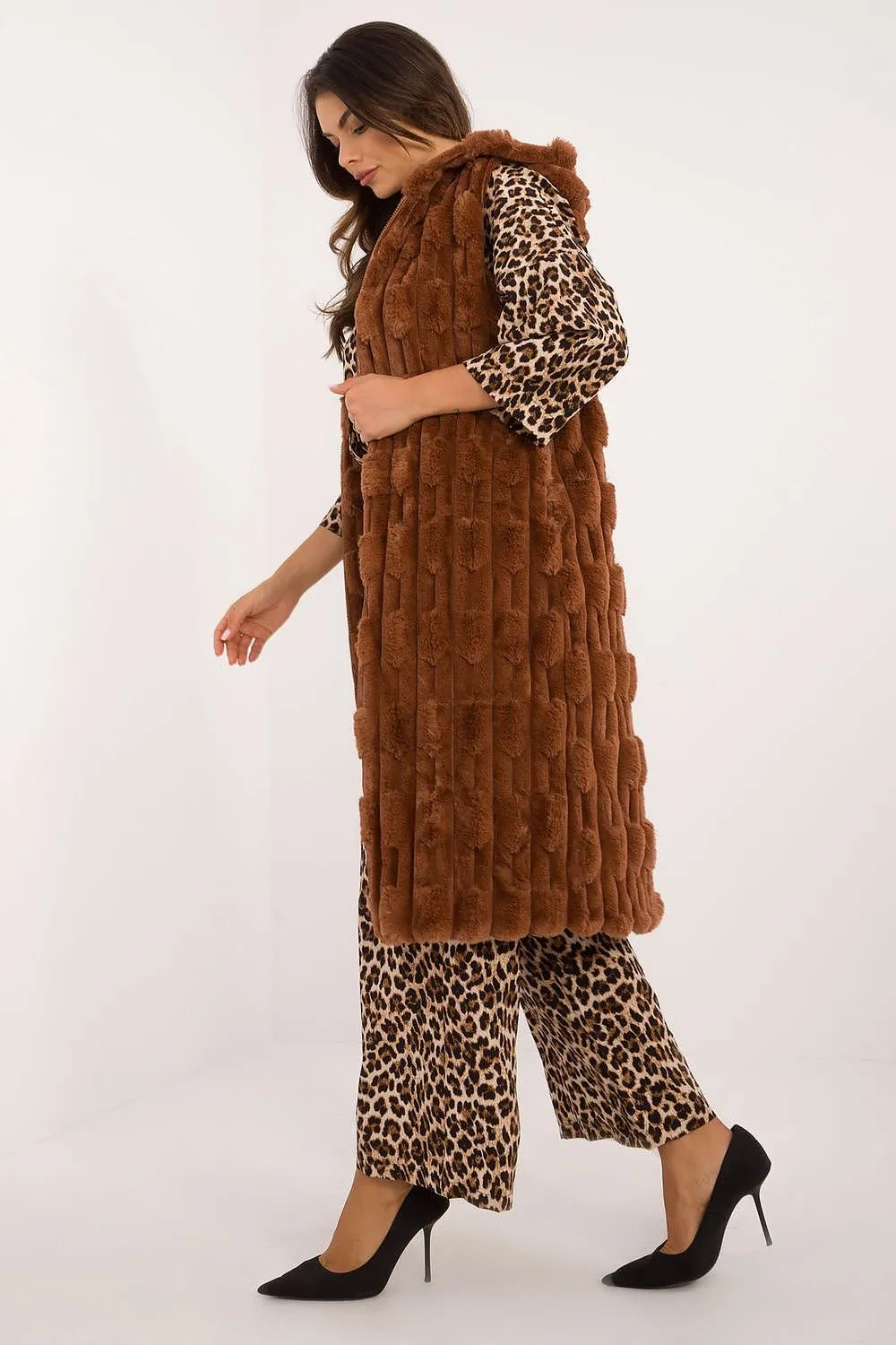 Cozy Cloud Long Fluffy Gilet