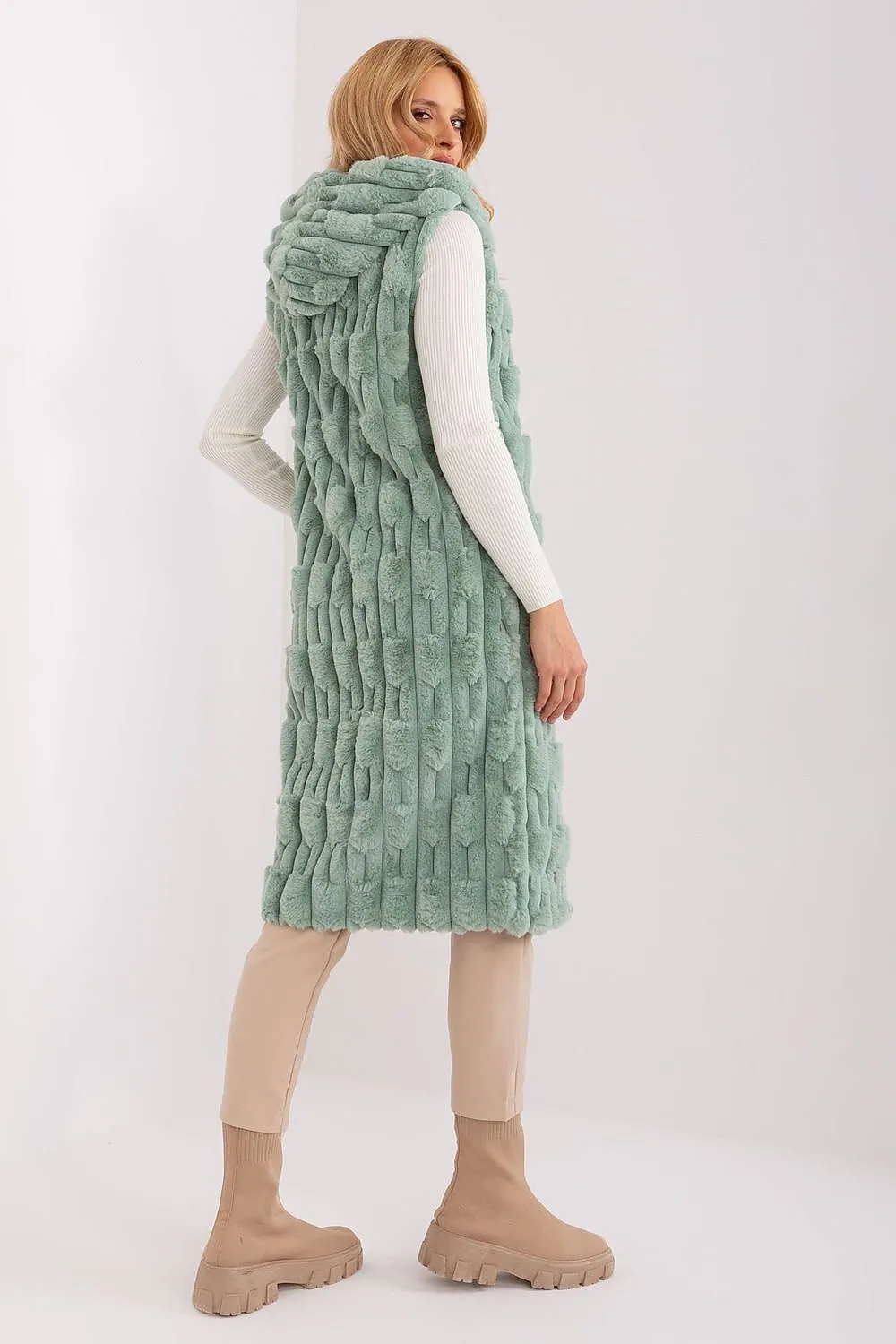 Cozy Cloud Long Fluffy Gilet