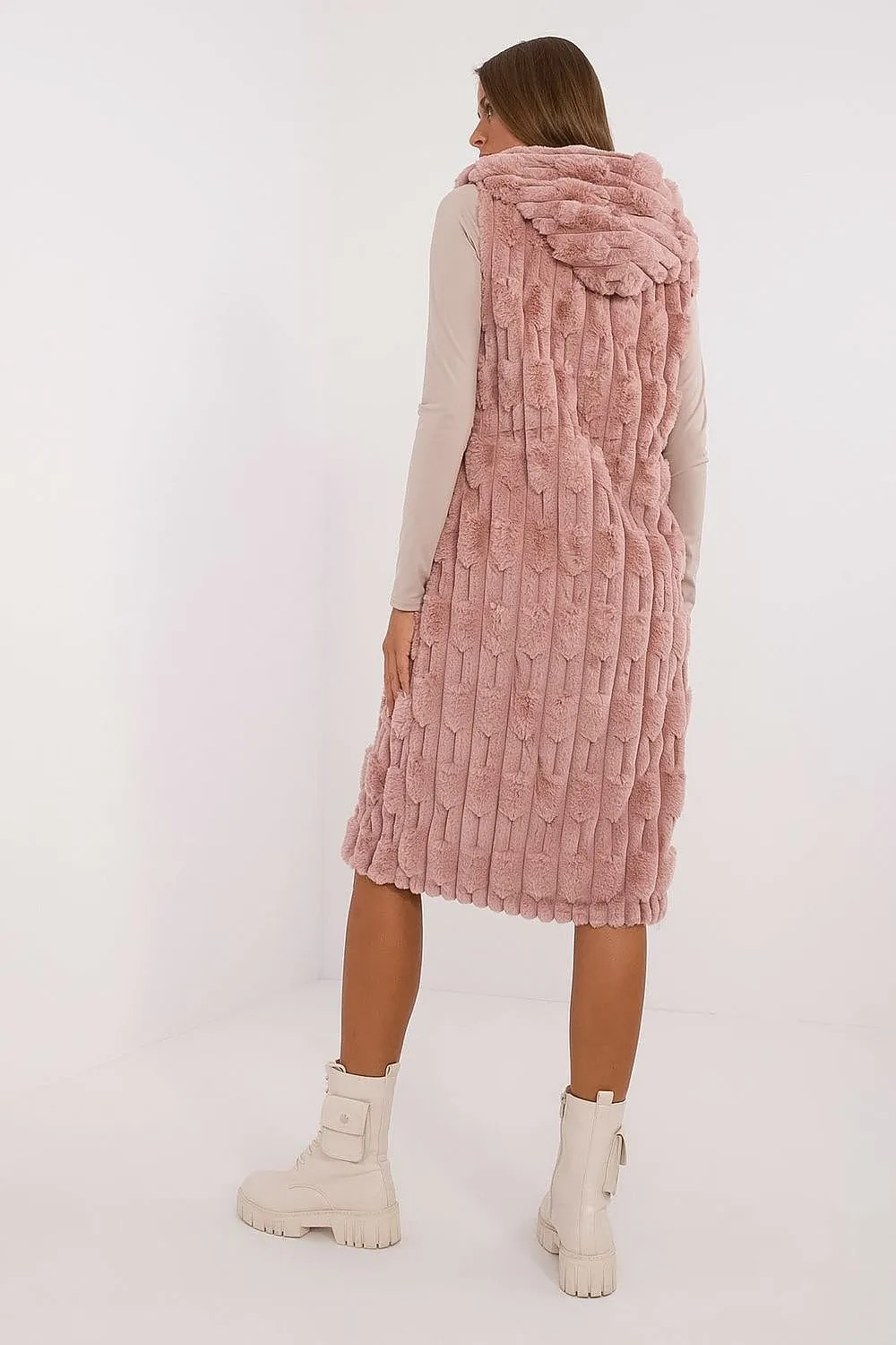 Cozy Cloud Long Fluffy Gilet