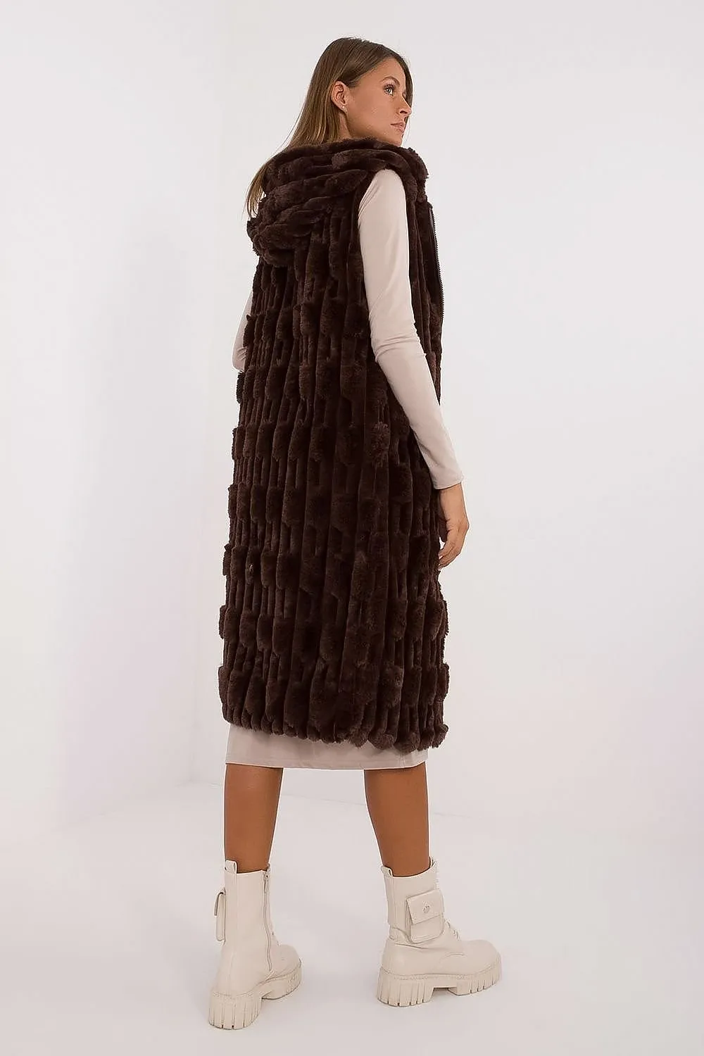 Cozy Cloud Long Fluffy Gilet