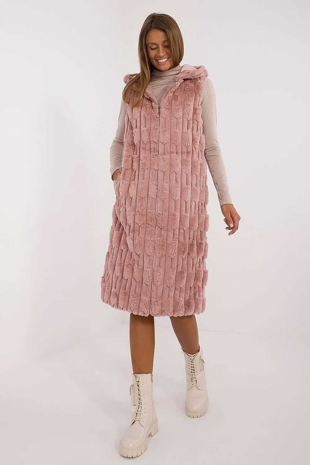 Cozy Cloud Long Fluffy Gilet