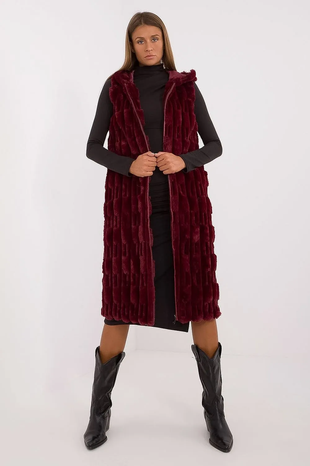 Cozy Cloud Long Fluffy Gilet