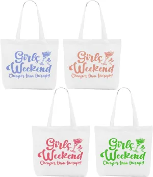 CQM Girls Trip Gifts Girls Weekend Tote Bag Gifts Beach Bag Travel Gifts Shopping Bag Weekender Bags for Women Girls