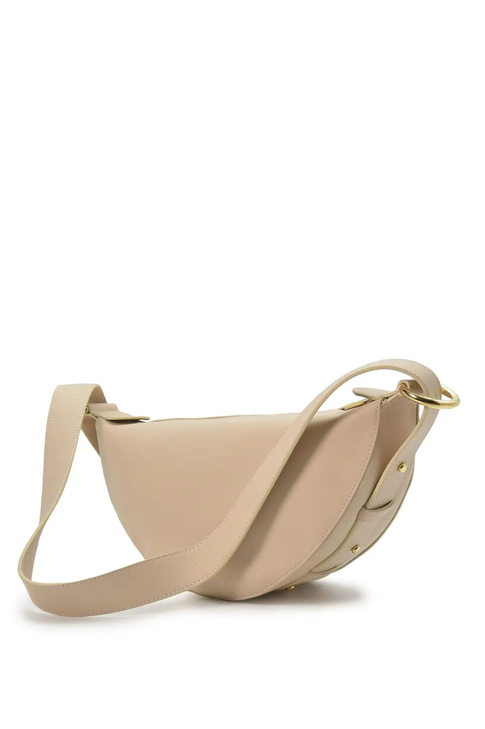 Cream multi-position crossbody bag