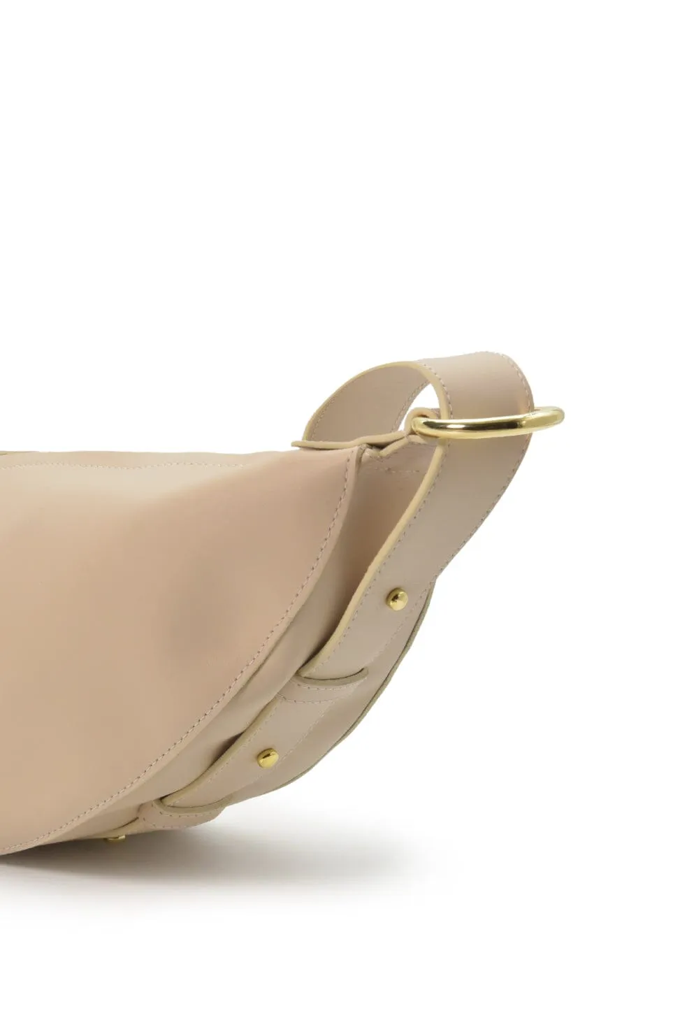 Cream multi-position crossbody bag