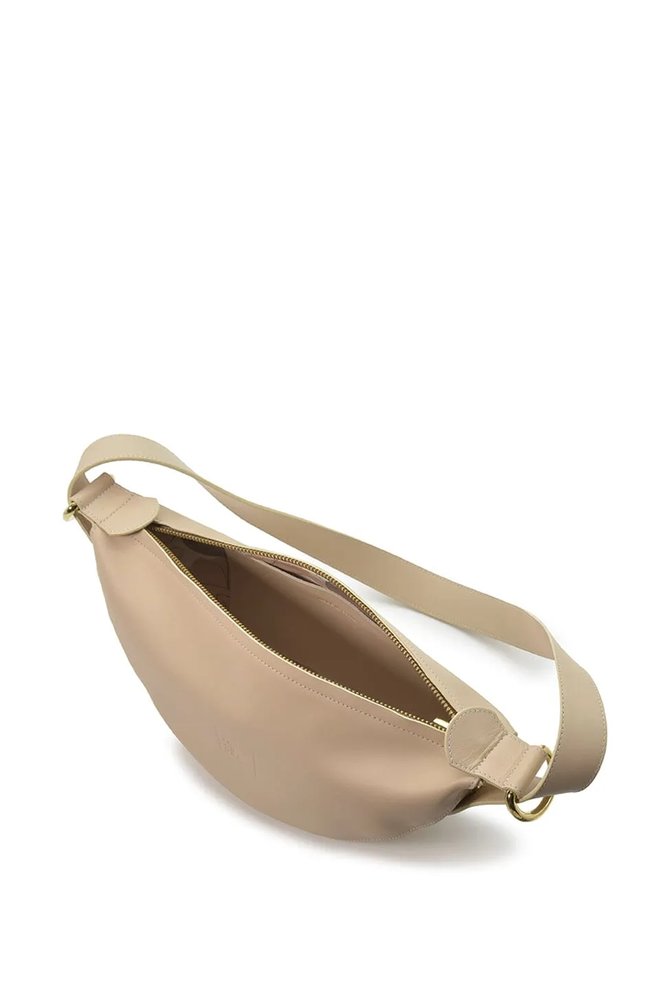 Cream multi-position crossbody bag
