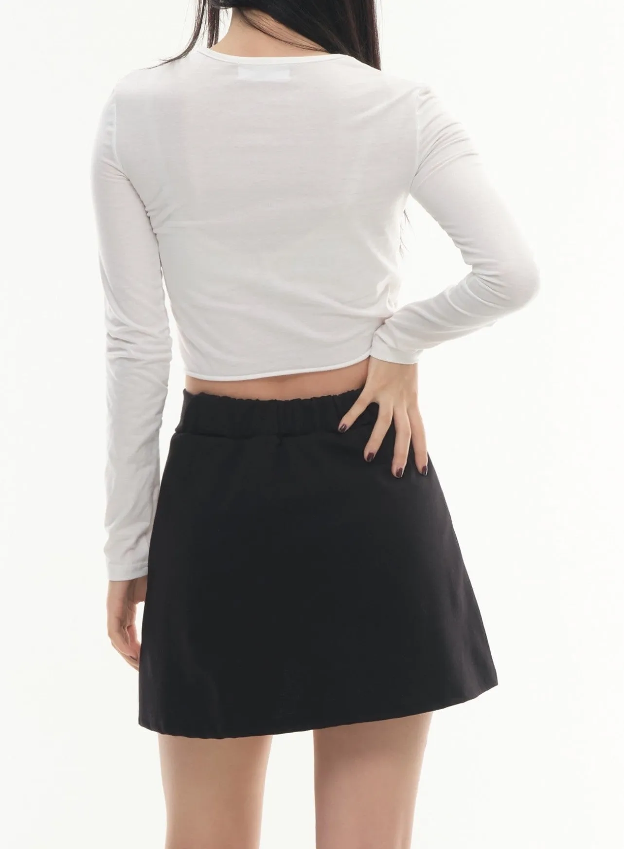 Cross Chain Mini Skirt #Lewkin Original #1126K152