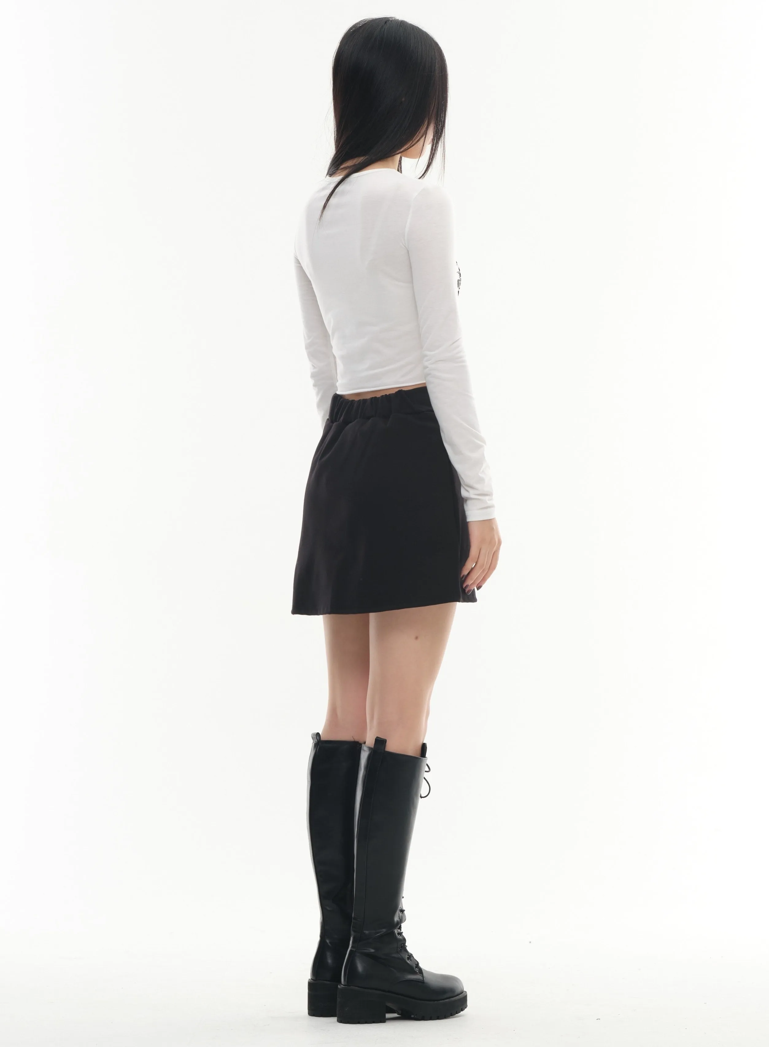 Cross Chain Mini Skirt #Lewkin Original #1126K152