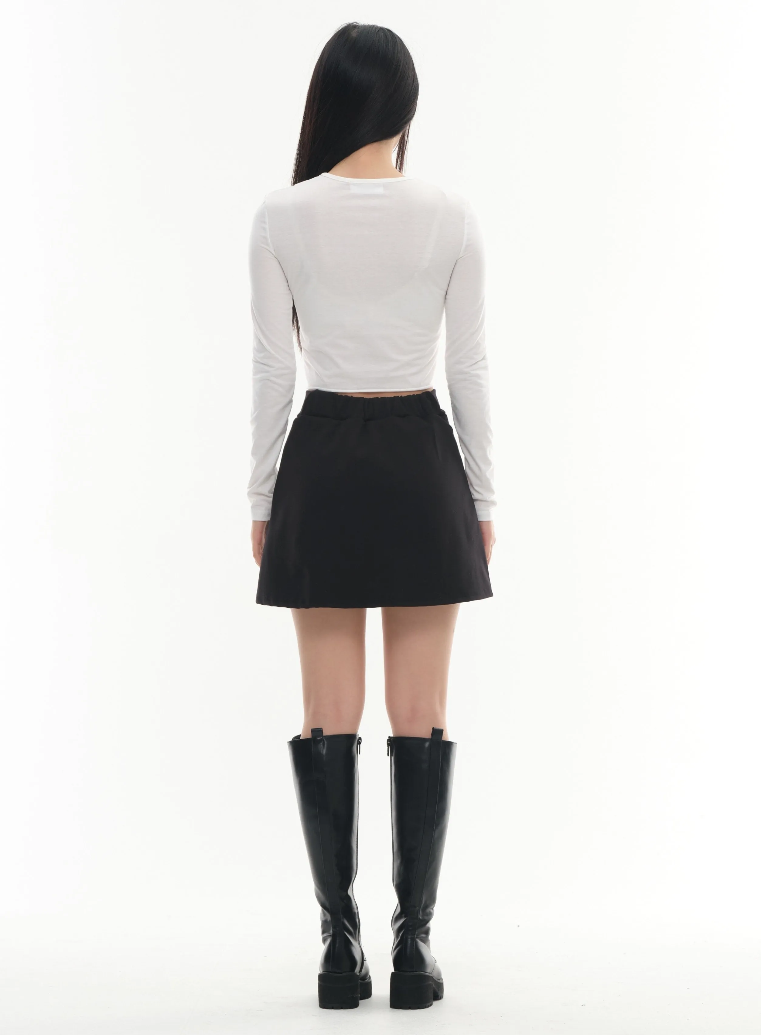 Cross Chain Mini Skirt #Lewkin Original #1126K152