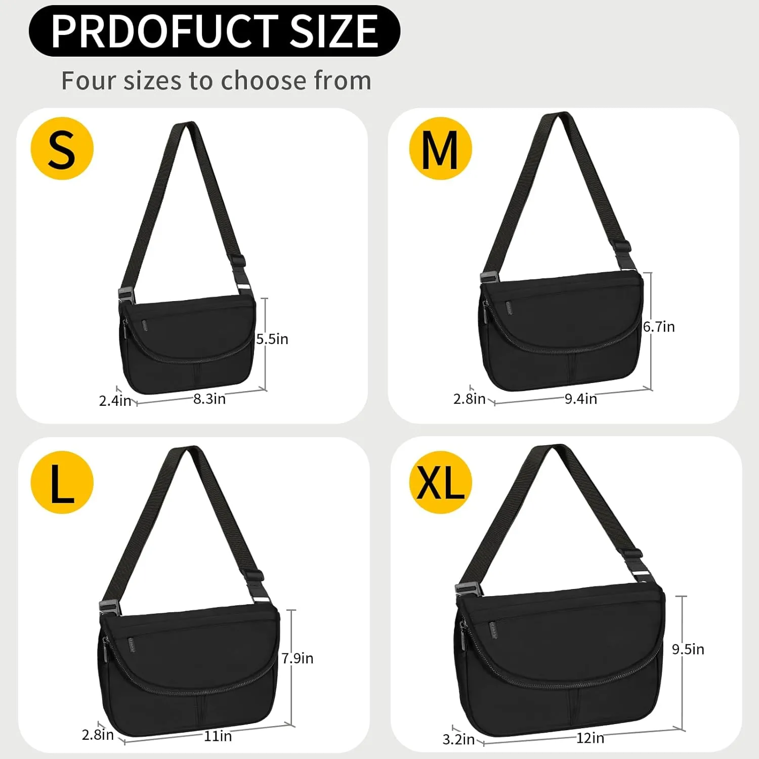 Crossbody Bags for Women with Adjustable Strap Casual Shoulder Bag Handbag Travel Work