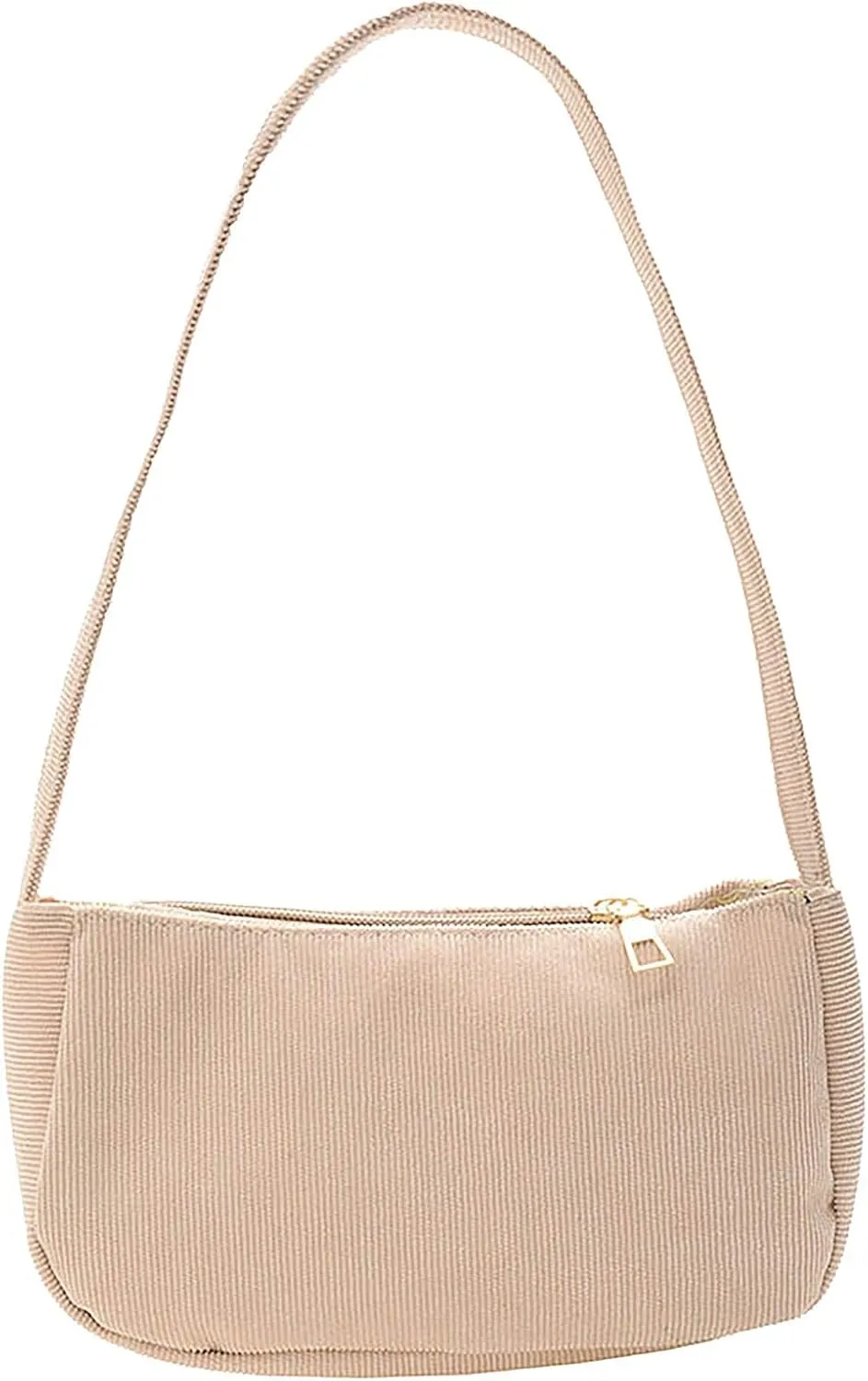 Crossbody Crescent Bags for Women Lightweight Quilted Leather Handbags for Women Nylon Quilted Shoulder Purse(Khaki)