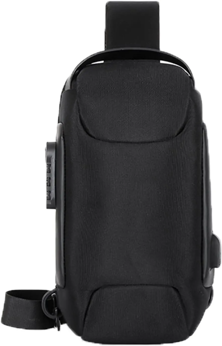 Crossbody Handbag Soft Purse Men's Prevention Of Thieves Password Chest Lock Bag Cloth Sports One Shoulder