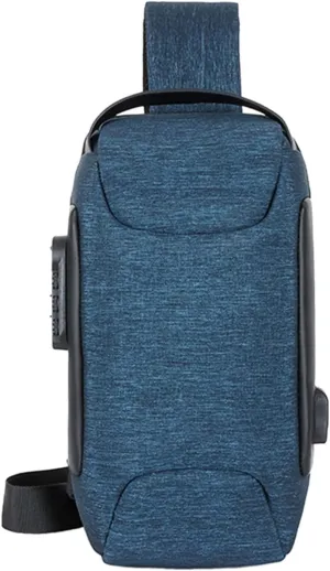 Crossbody Handbag Soft Purse Men's Prevention Of Thieves Password Chest Lock Bag Cloth Sports One Shoulder