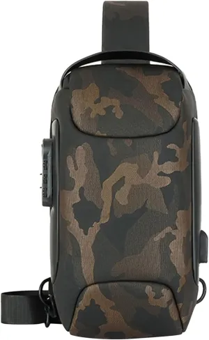 Crossbody Handbag Soft Purse Men's Prevention Of Thieves Password Chest Lock Bag Cloth Sports One Shoulder