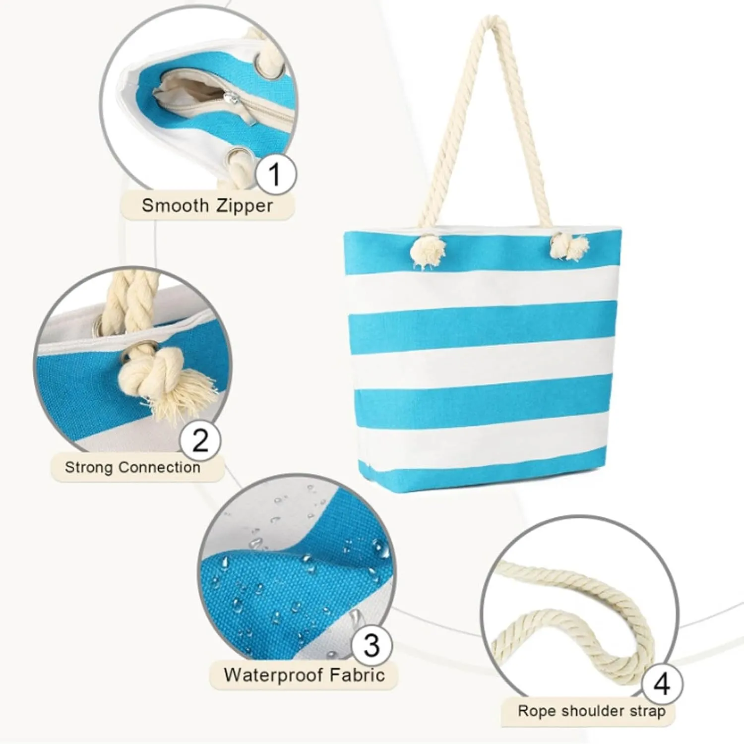 Crossbody Purse for Women Beach Bag Women Beach Bag Family Zipper Handbag And Sandproof Suitable