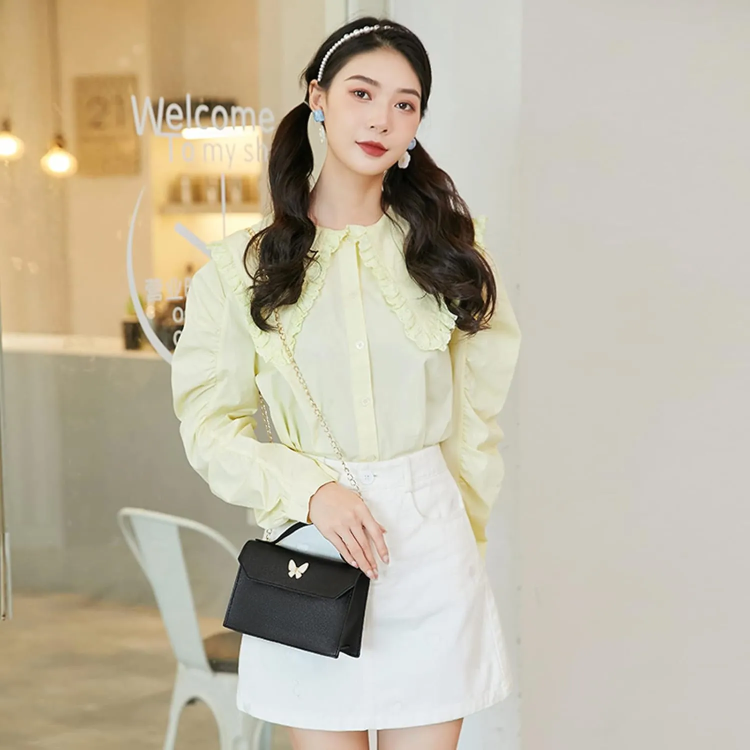 Crossbody Purse for Women Pu Leather Shoulder Handbag Camera Clucth Women's Leather Handbag Tote Shoulder Bag Crossbody Purse