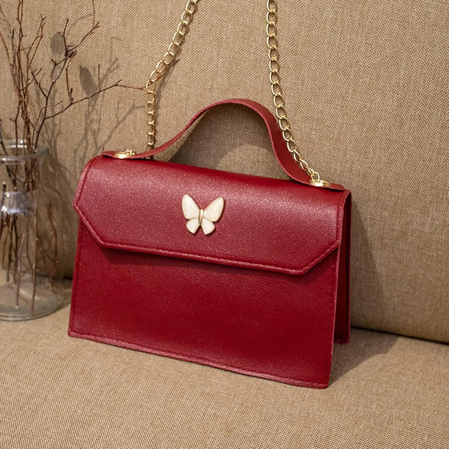 Crossbody Purse for Women Pu Leather Shoulder Handbag Camera Clucth Women's Leather Handbag Tote Shoulder Bag Crossbody Purse