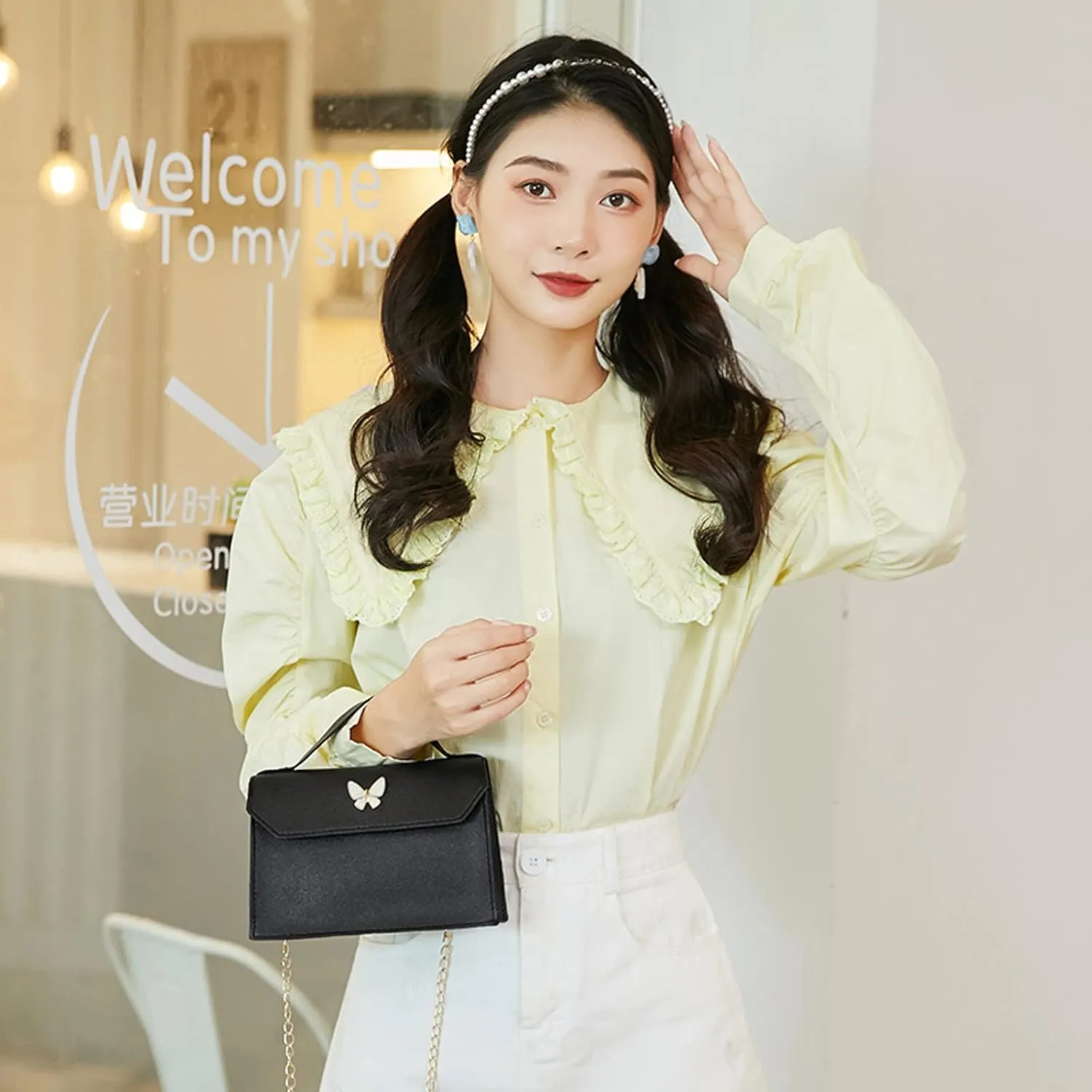 Crossbody Purse for Women Pu Leather Shoulder Handbag Camera Clucth Women's Leather Handbag Tote Shoulder Bag Crossbody Purse