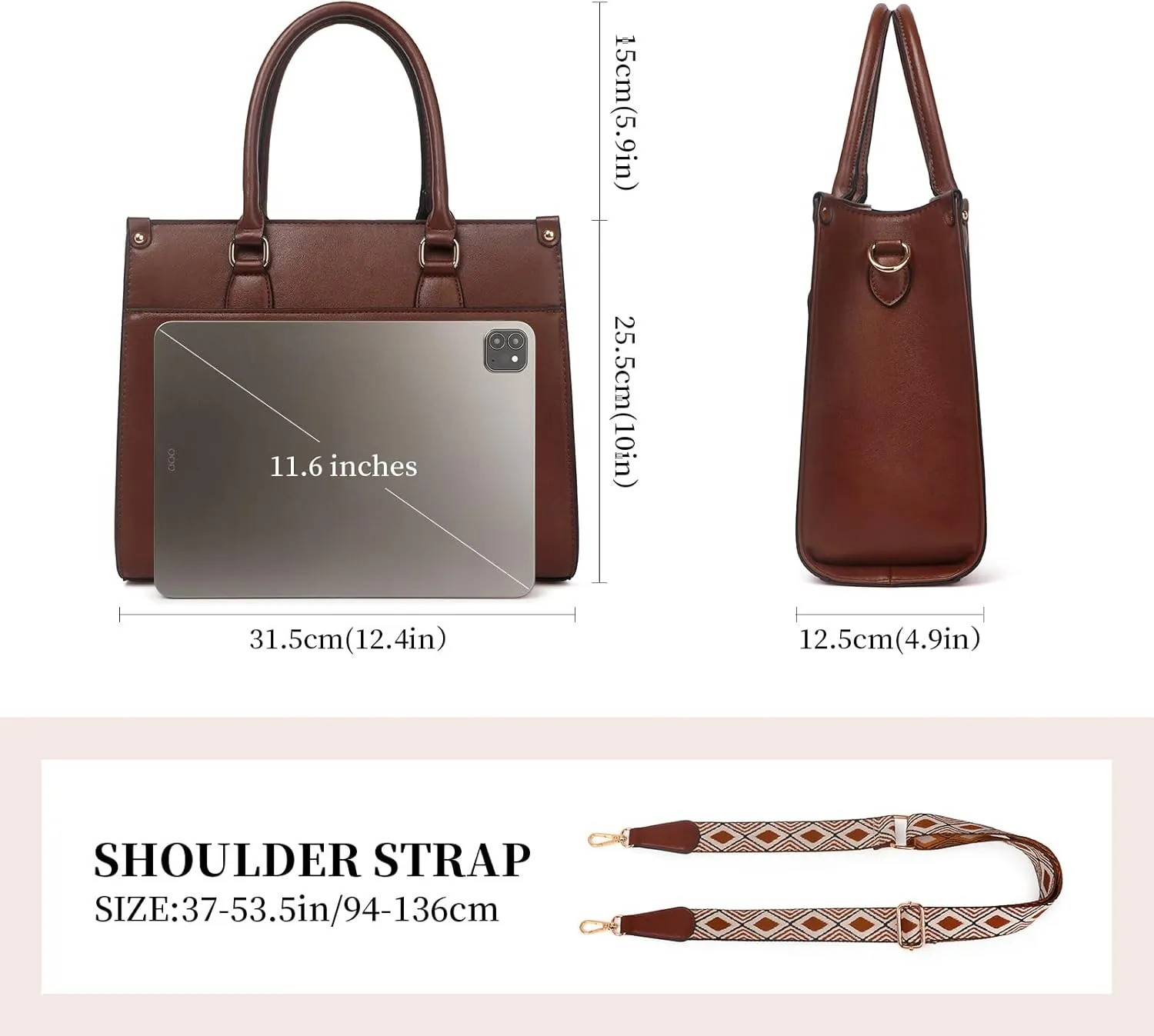 Crossbody Purses and Handbags for Women,Vegan Leather Satchel Shoulder Bags Top Handle Purses For Women